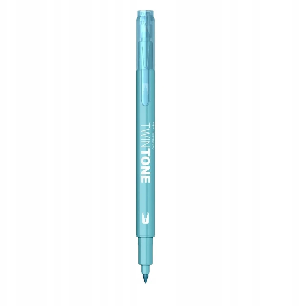 Tombow Twintone dvipusis flomasteris, melsvas Aqua