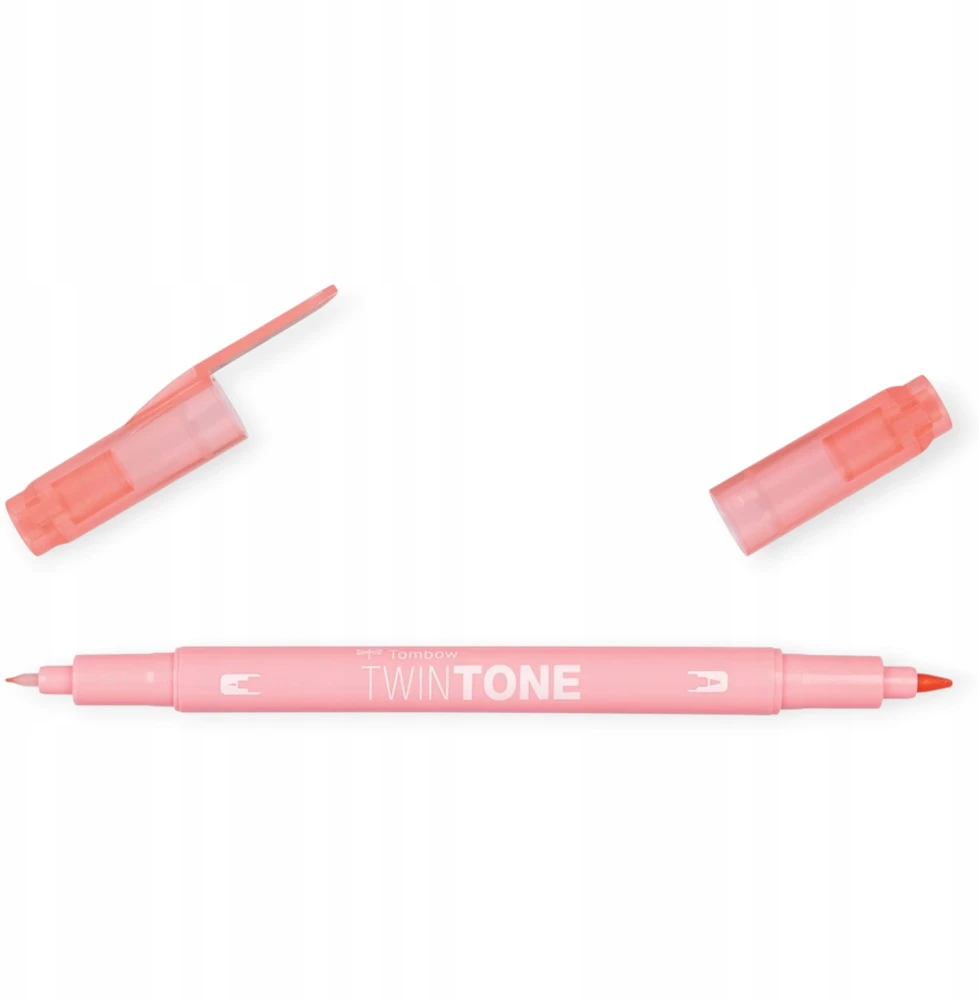 Tombow Twintone dvipusis markeris, persikų rožinis