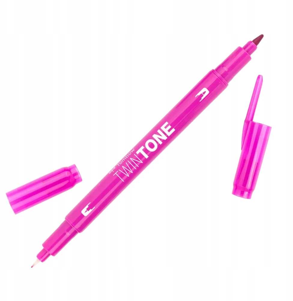 Tombow Twintone dvipusis žymeklis - fuksijos rožinė