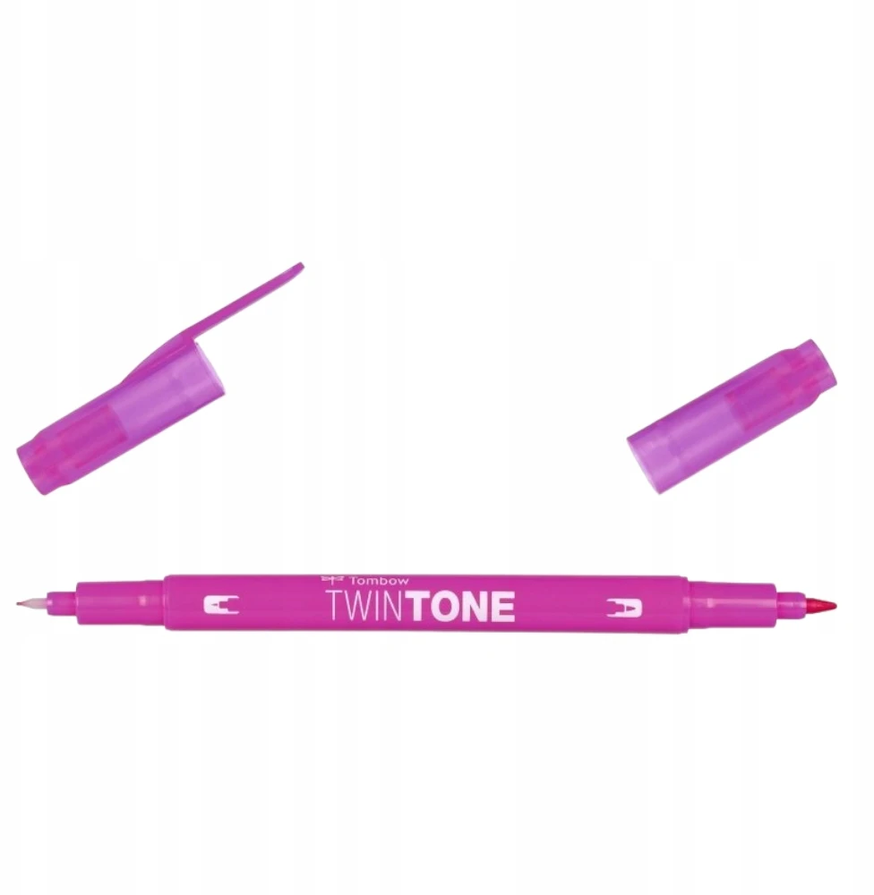 Tombow Twintone dvipusis žymeklis - fuksijos rožinė