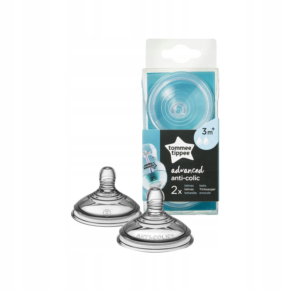 TOMMEE TIPPEE žindukai vidutinės srovės ANTI-COLIC, 2 vnt., 42112853