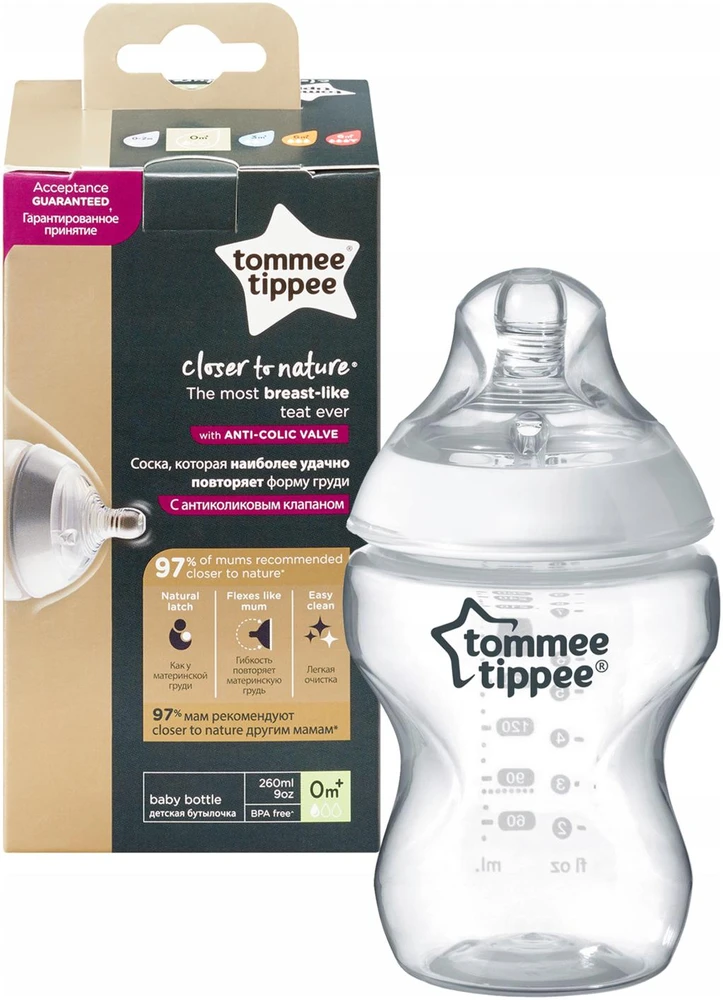 TOMMEE TIPPEE buteliukas, 260 ml, 42250090