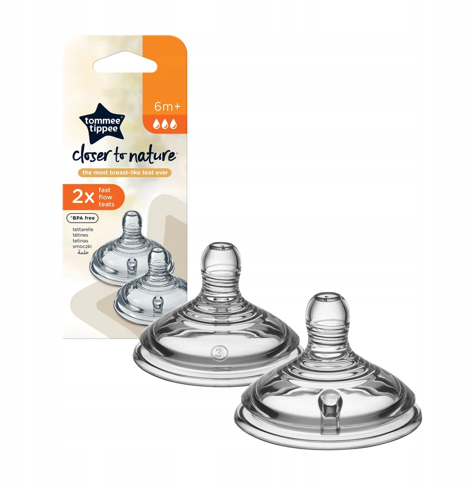 TOMMEE TIPPEE žindukas greitos srovės EASI-VENT, 2 vnt., 42112451