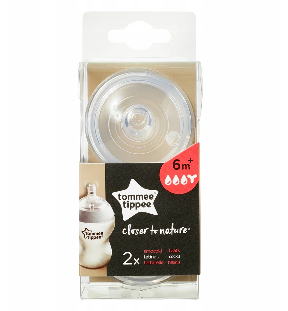 TOMMEE TIPPEE Natural Start žindukai tirštam skysčiui EASI-VENT, su sterilizavimo funkcija 2 vnt., 42214277