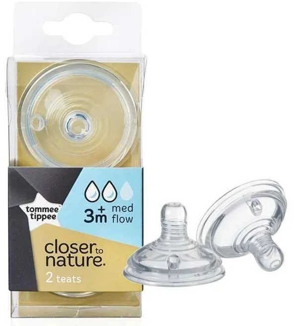 TOMMEE TIPPEE Natural Start žindukas vidutinės srovės EASI-VENT, su sterilizavimo funkcija 2vnt., 42112253
