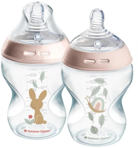 TOMMEE TIPPEE Natural Start buteliukas CLOSER TO NATURE,su sterilizavimo funkcija 260 ml, 0 m+, 2 vnt., 42255005