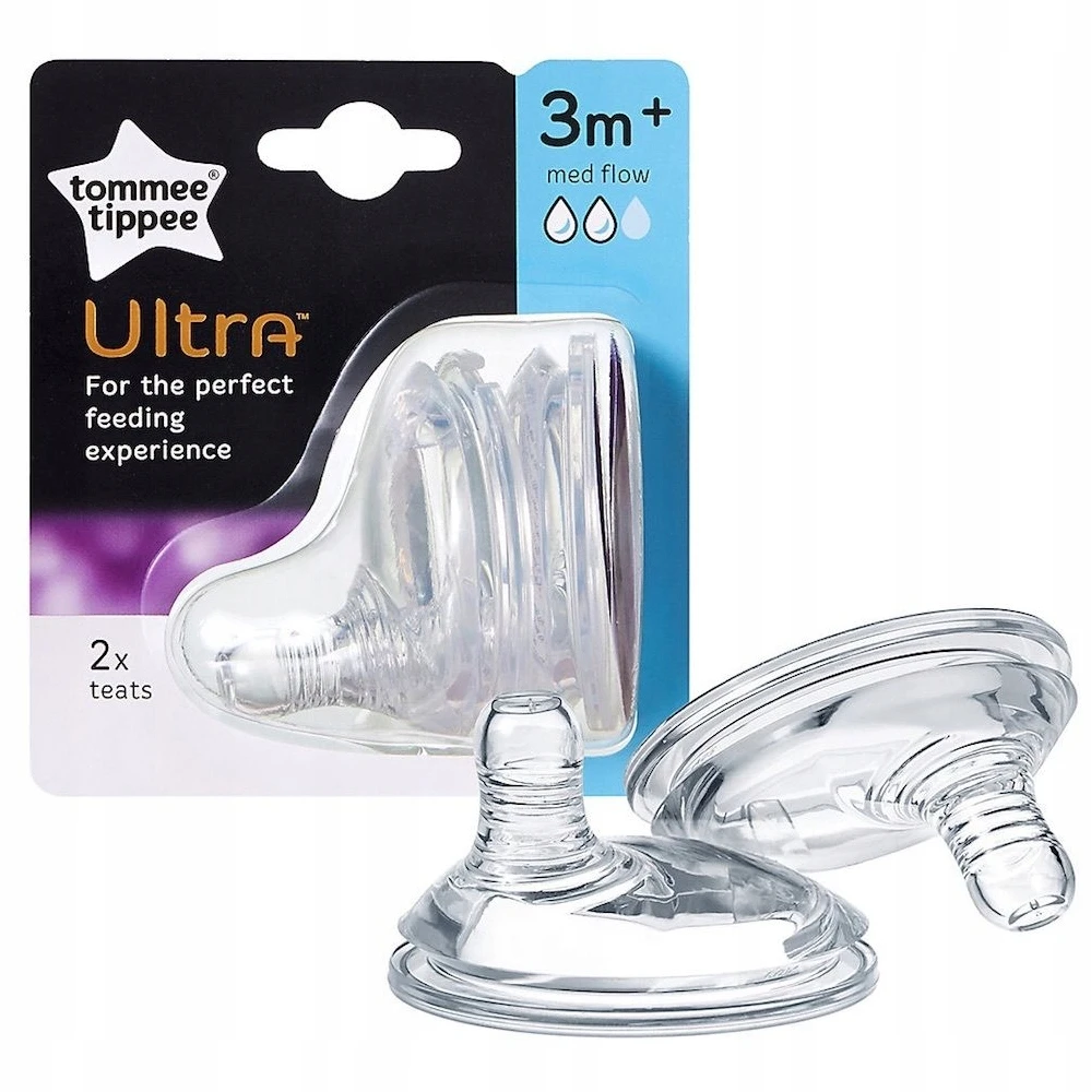 TOMMEE TIPPEE žindukai Ultra vidutinės srovės 2 vnt, 42401068