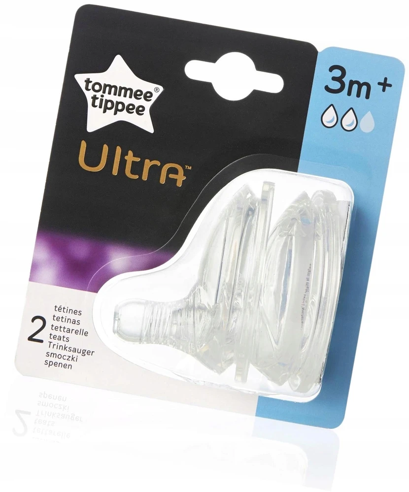 TOMMEE TIPPEE žindukai Ultra vidutinės srovės 2 vnt, 42401068