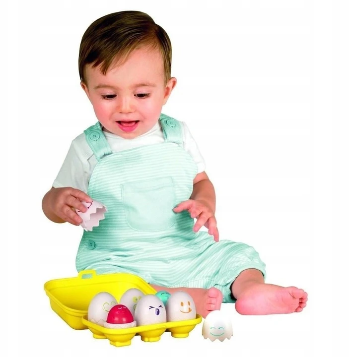TOMY HAPPY EGGS KIAUŠINIAI SU GARSU rūšiuotojas mažyliams