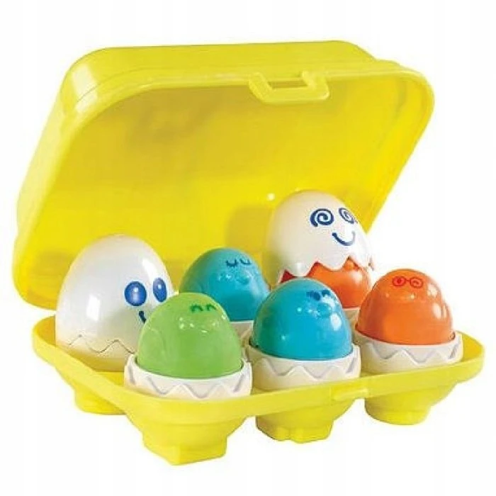 TOMY HAPPY EGGS KIAUŠINIAI SU GARSU rūšiuotojas mažyliams