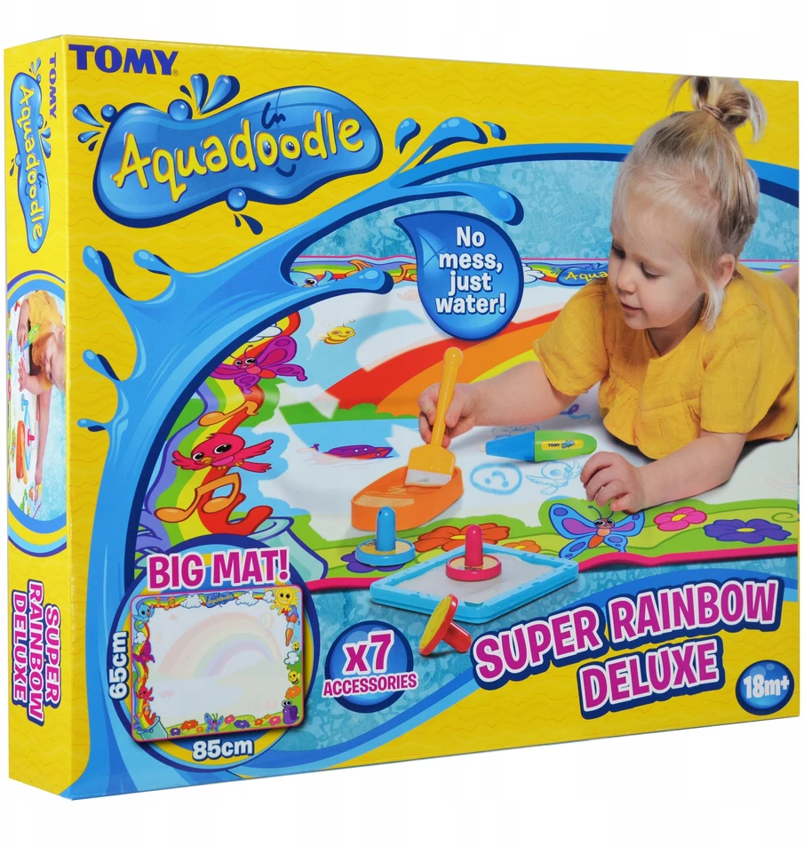 Tomy Aqua Doodle AQUADOODLE piešimo kilimėlis Super Rainbow Deluxe, E72772