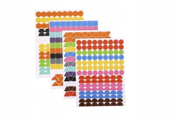 Tooky Toys Geometrinis kūrybinis lipdukų rinkinys Gyvūnai 12 Montessori scenų 3+