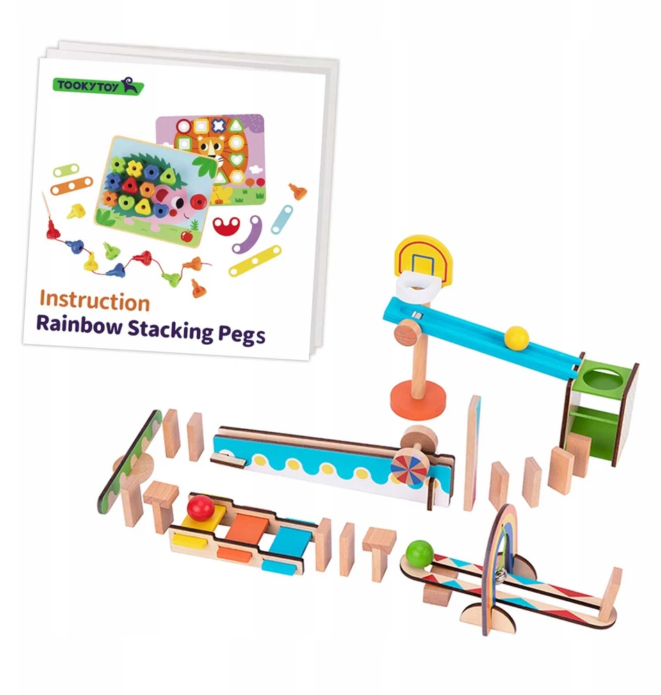 Tooky Toys „Domino Piake“ pastato žaislų blokai