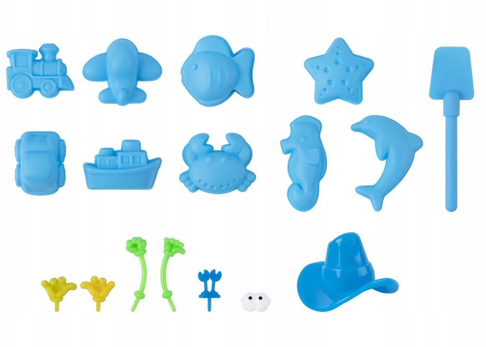 Tooky Toys Kinetinio smėlio 2kg smėlio dėžės rinkinys vaikams, kūrybinis žaislas 3+