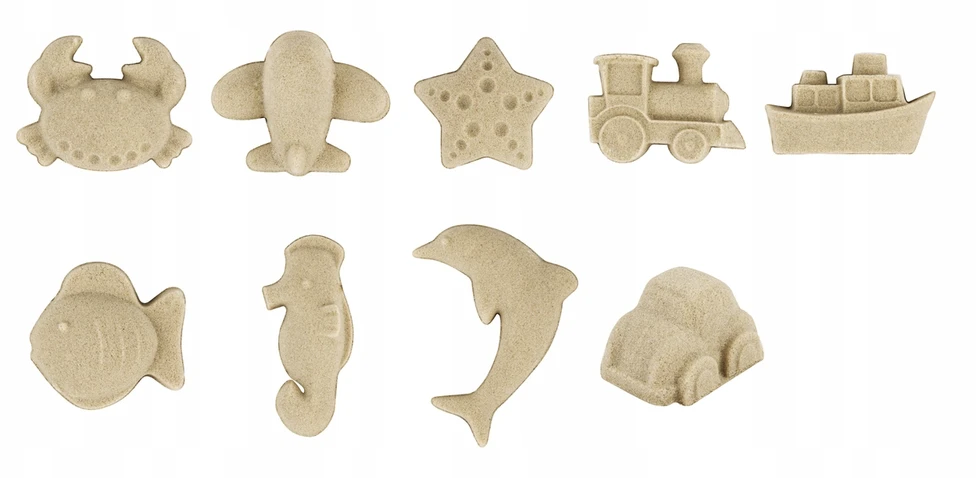 Tooky Toys Kinetinio smėlio 2kg smėlio dėžės rinkinys vaikams, kūrybinis žaislas 3+