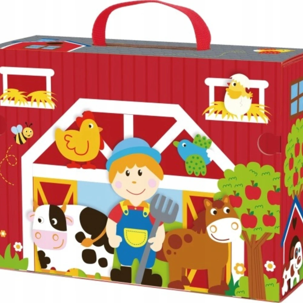 Tooky Toys TOOKY TOY Medinė Ūkis su lagaminu 35 dalys