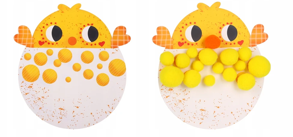 Tooky Toys Pomponų lipdukas, ūkio gyvūnai, kūrybinio meno rinkinys
