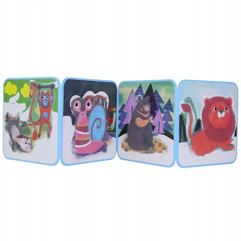Tooky Toys Stebuklinga kūrybinė vandens spalvinimo knygelė vaikams be netvarkos 3+ Montessori