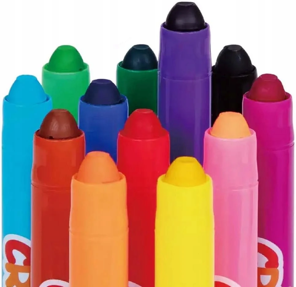 Tooky Toys Zmywalne Pastele Kredki Żelowe 24 Kolory Silikonowe w Tubie 3+