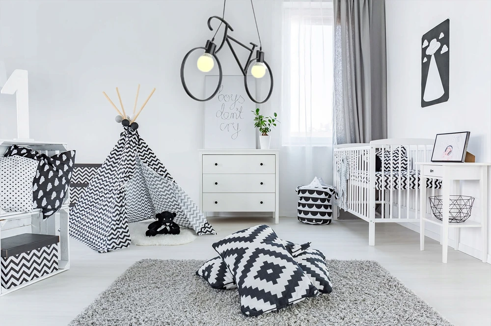 Pakabinamas šviestuvas Toolight Dviračio lubų lempa, pakabinama JUODA MODERN XXL 68x43 cm LOFT STILIUS
