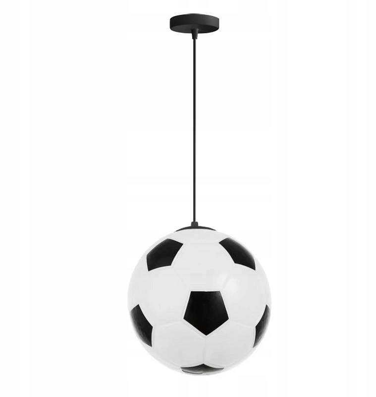 Lubinis šviestuvas Toolight LAMPA SUFITOWA WISZĄCA PIŁKA NOŻNA SZKLANA 25cm E27 DO POKOJU DZIECIĘCEGO