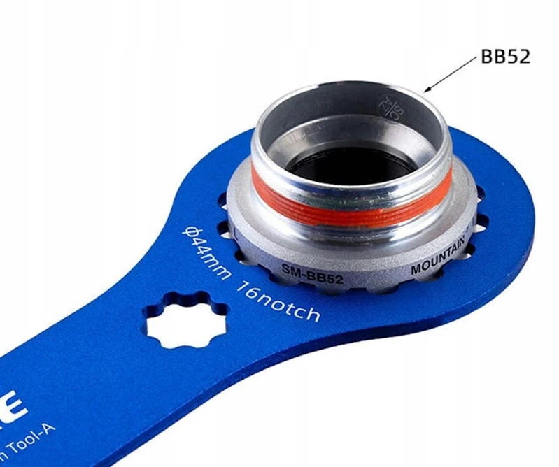 Toopre VERŽAŽLIUŽKLIS SHIMANO HOLLOWTECH II BBR60 MT800 BB52 44mm 16 DANTŲ