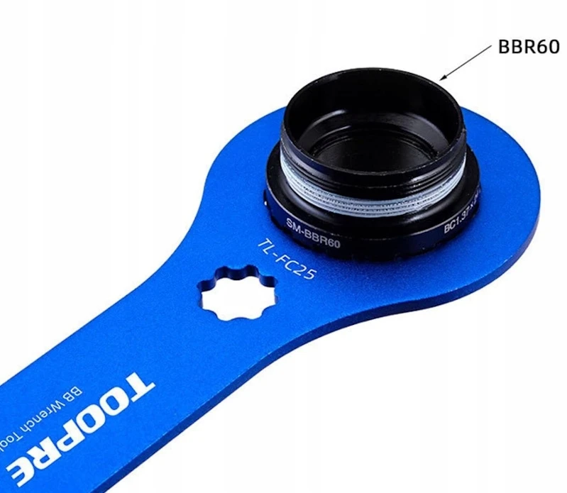 Toopre VERŽAŽLIUŽKLIS SHIMANO HOLLOWTECH II BBR60 MT800 BB52 44mm 16 DANTŲ
