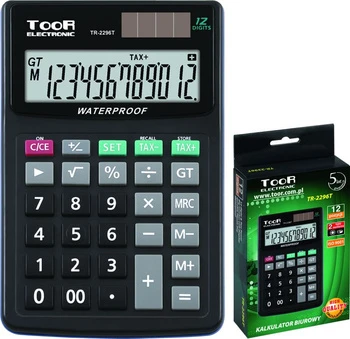 TooR ELECTRONIC biuro skaičiuotuvas TR-2296T biuro skaičiuotuvas 12 vnt.