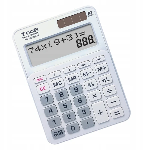 Toor Electronic Toor Tr-1223db-w baltas skaičiuotuvas