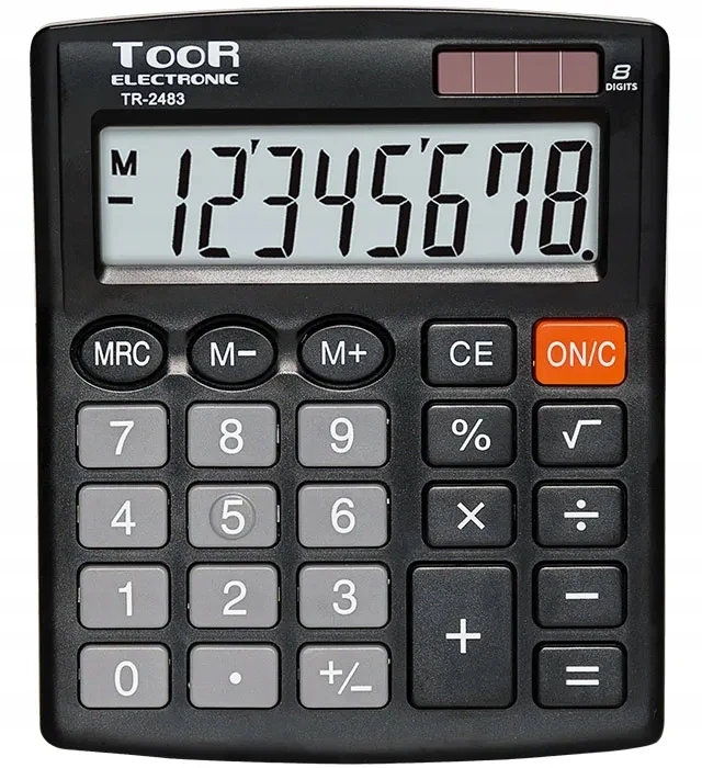 Toor Tr-2483 Biuro skaičiuoklis, 8 pozicijos