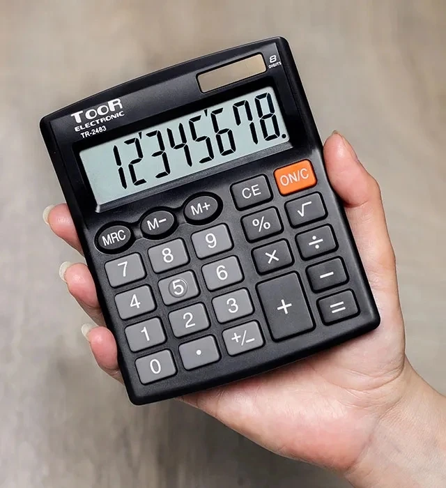 Toor Tr-2483 Biuro skaičiuoklis, 8 pozicijos