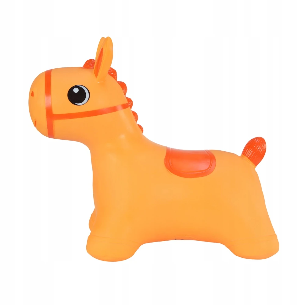 Tootiny Hoppimals guminis megztinis Džemperis vaikams su pompa HORSE oranžinė.