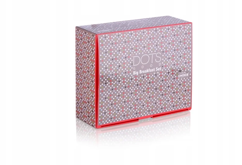 Top Choice Dovana Porcelianinis pusryčių servizas, 4 vnt. Dots pusryčių patiekalai