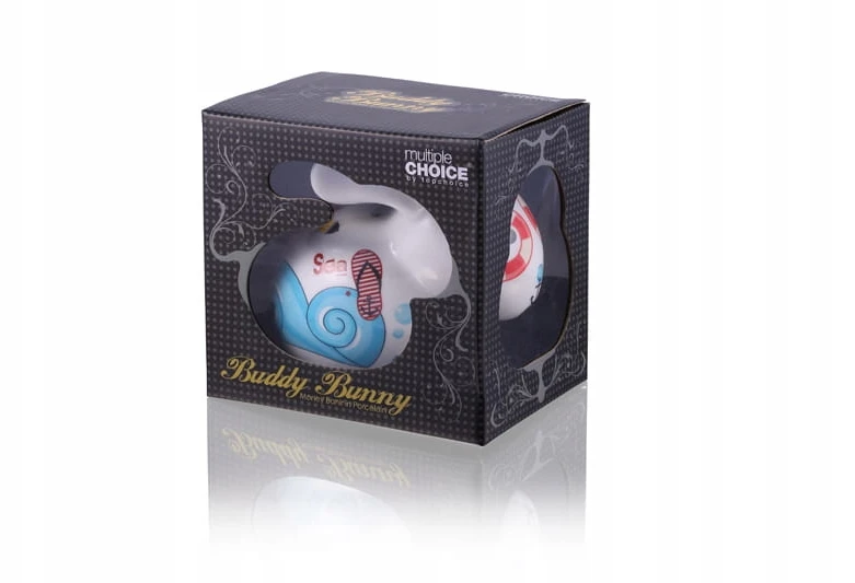 Top Choice Prezent Duża Skarbonka Porcelanowa Królik Podróżnik zbiera na Wakacje