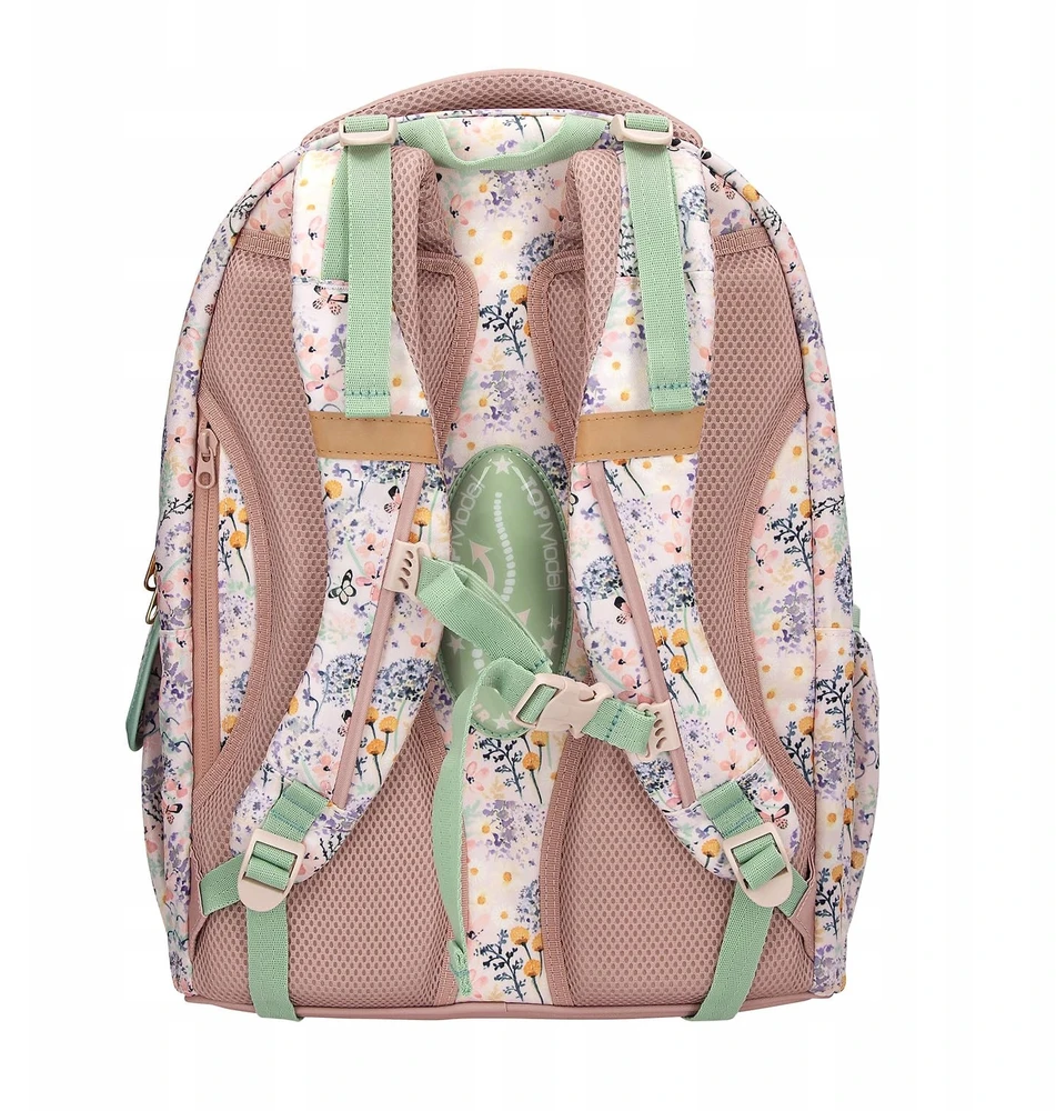 Top Model TOPModel - School Backpack SUMMER FEELING - Pastel Shades with Sage-Colored Details - 44x34x24 cm (413304)