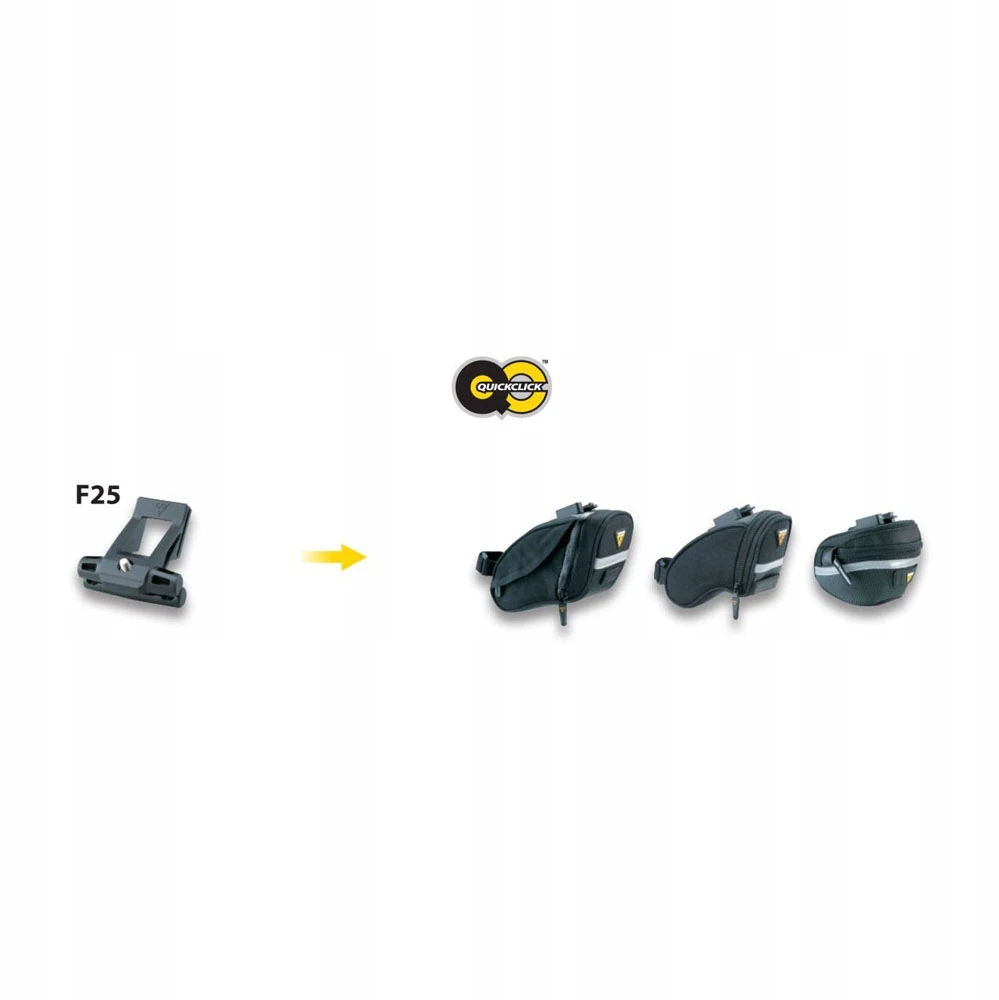 Topeak Wedge Pack Ii S Dviratininko Balnelio Krepšys su Fixer