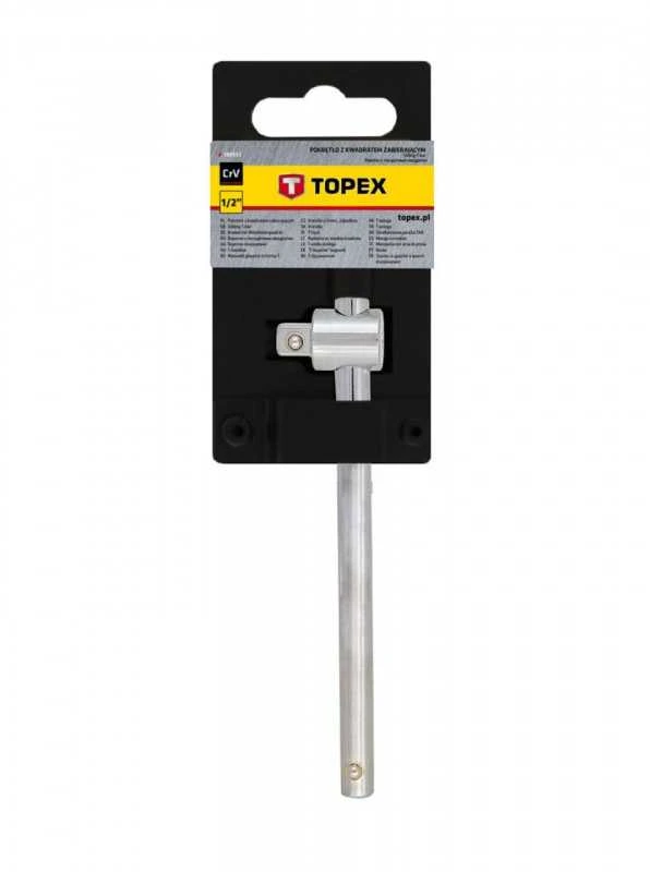 TOPEX Rankena su slankiojančiu kvadratu 1/2", 250 mm