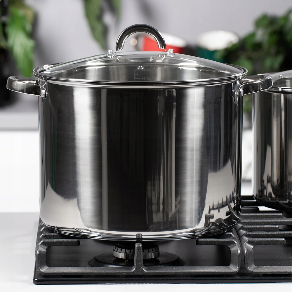 Topfann 10L AUKŠTAS DIDELIS INDUKCINĖMS DUJINĖS PUODAS 10L 26cm