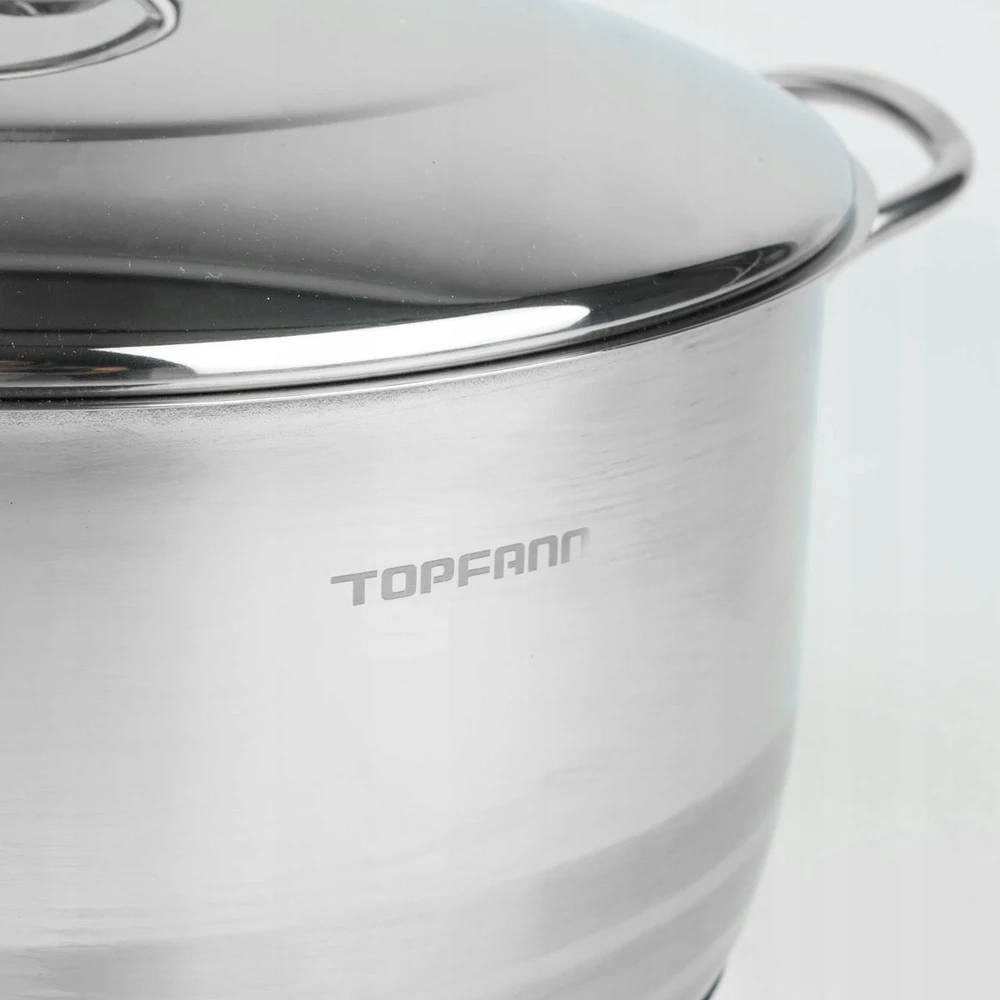 Topfann 2,5 l puodas, nerūdijančio plieno