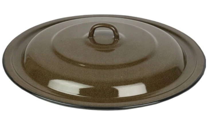 Topfann EMALINIS PUODAS 40L SU dangteliu TRADICINIS PUODAS DIDELIS POLDERINIS PUODAS, PLATIS 40CM