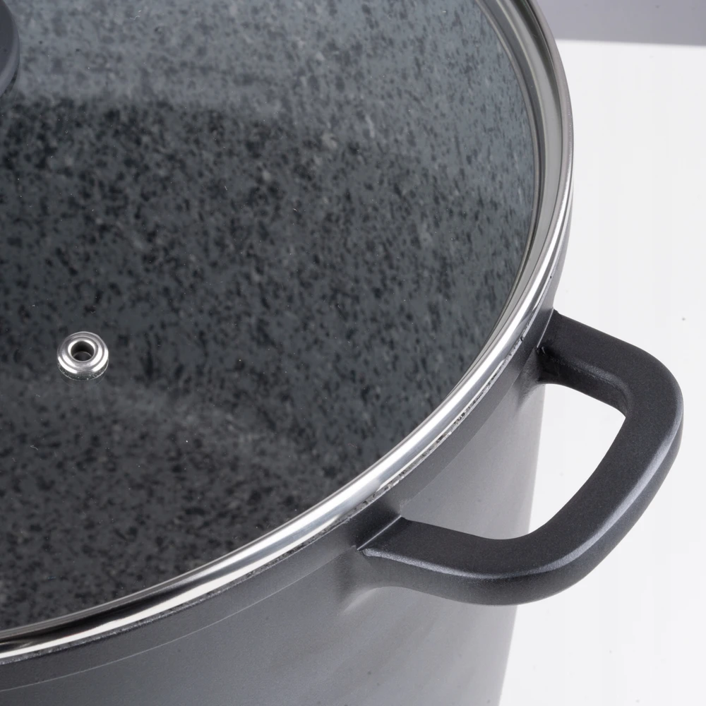 Topfann GRANITINIS PUODAS 3,5L TRADICINIS GOULER PUODAS, silikoninės rankenėlės