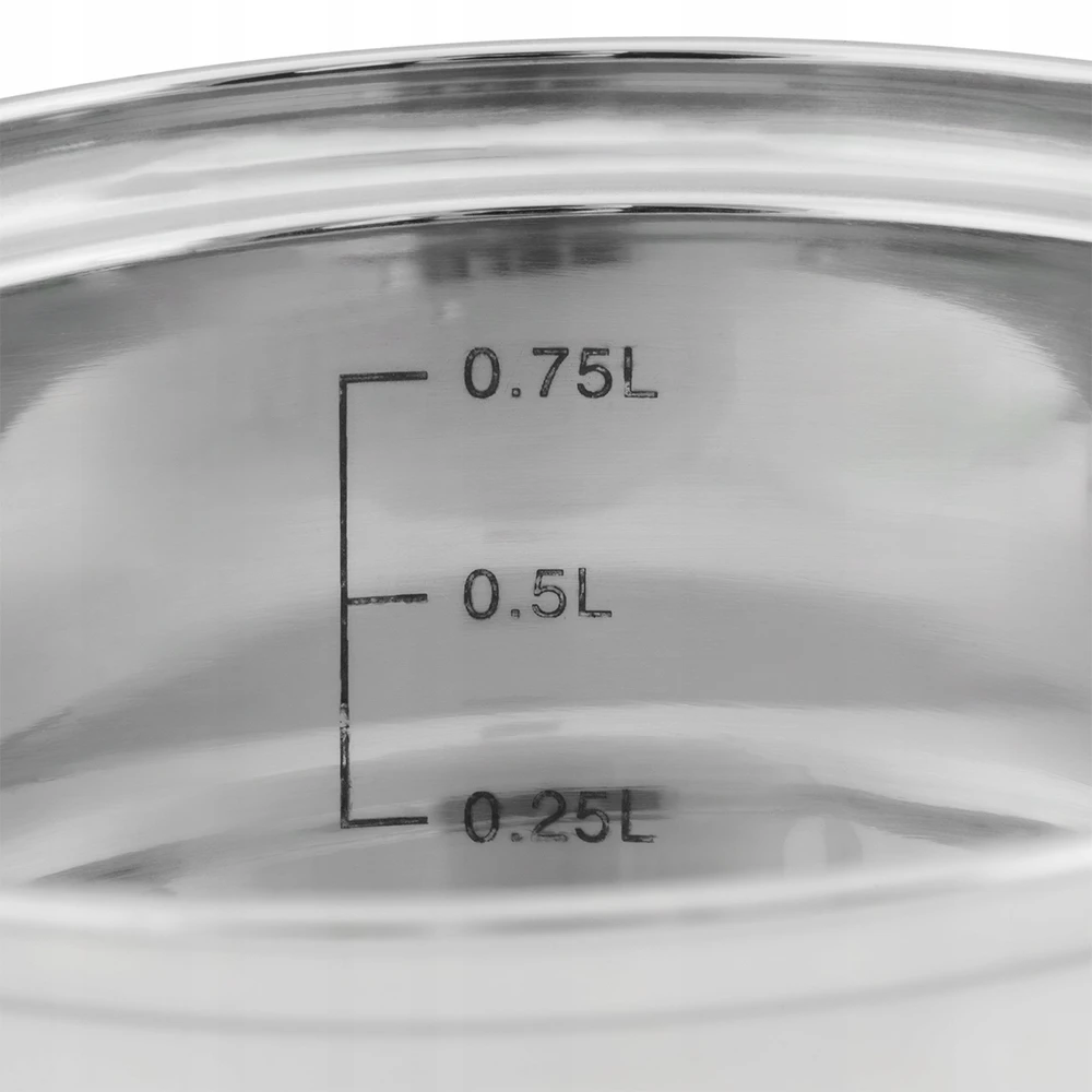 Topfann INDUKCINIS SAUGUS PADAŽAS SU PIENO dangteliu, NERŪDIJAMASIS PLIENAS 14 cm, 1,1 L DUJINĖS
