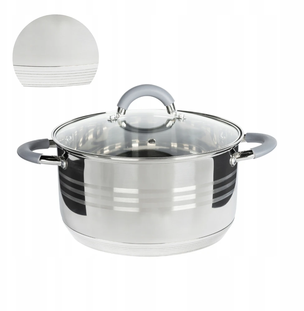 Topfann NERŪDIJANČIO PLIENO PUODAS 5L DUJŲ 24CM INDUKCIJA
