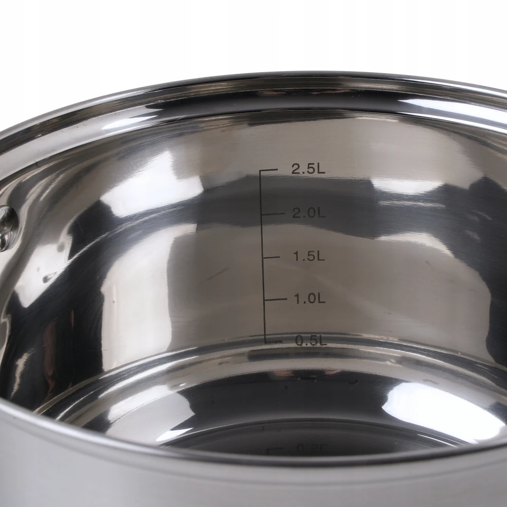 Topfann NERŪDijantis NERŪDijantis PUODAS 3L TRADICINIS PLIENAS 20CM STIKLO DANGIS INDUKCINĖS DUJOS