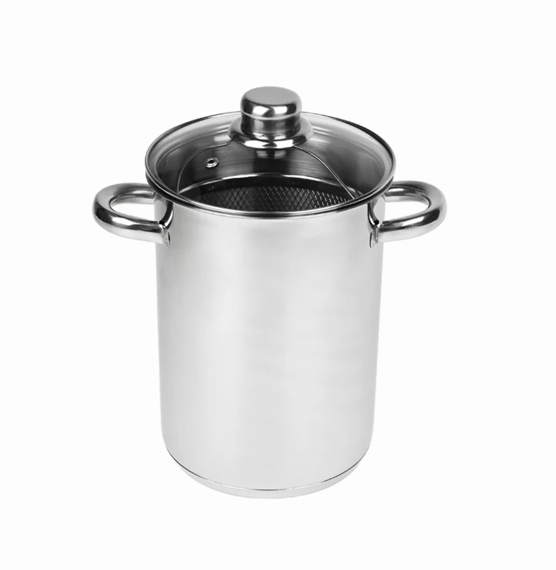 Topfann PUODAS ŠPARGŲ, MAkaronų, GRUNDČIŲ GRUVYTUVĖMS SU KOŠTUMU, 4L, DANGINIS, INDUKTINIS, DUJOS, PLIENAS