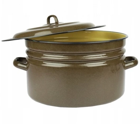 Topfann TRADICINIS EMALINIS PUODAS, DIDELIS 25L, XXL PUODAS, DANGINIS, INDUKCINIS, DUJINIS