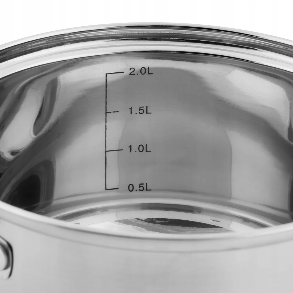 Topfann TRADICINIS NERŪDIJANČIO NERŪDIJANČIO NERŪDIJAVIMO PUODAS 2L SU DANGČIU INDUKCINĖS DUJINĖS PLIENAS 18cm