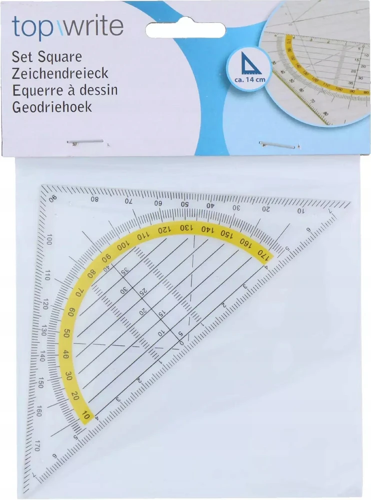 Topwrite - Geometric triangle 3in1 14 cm