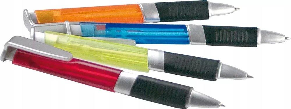 Topwrite - Ballpoint pen set with rubber grip mėlynas 4 pcs.