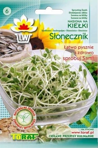 Toraf daigintos sėklos juodųjų saulėgrąžų 20g
